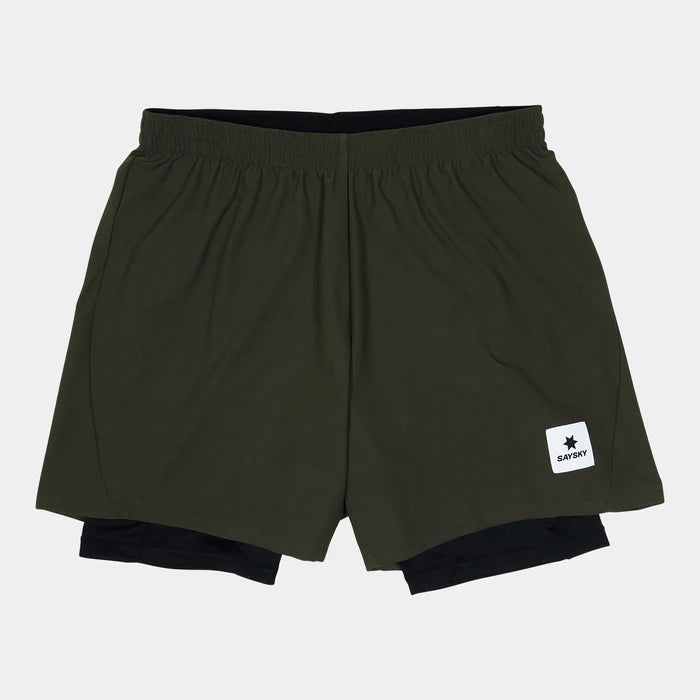 SAYSKY Men's Pace 2 in 1 Shorts 5"