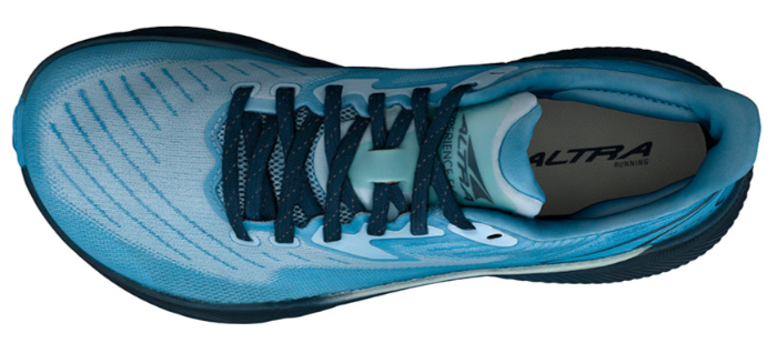 Altra Women's Experience Flow Blue. Top view