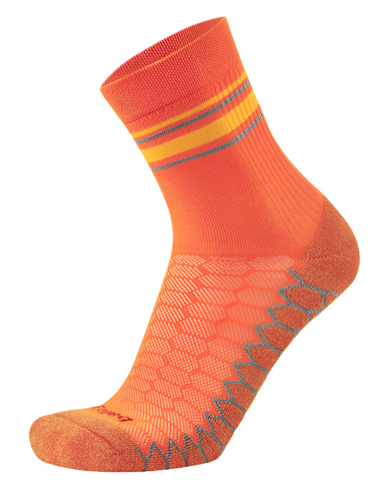 Balega Silver mini crew socks Neon orange