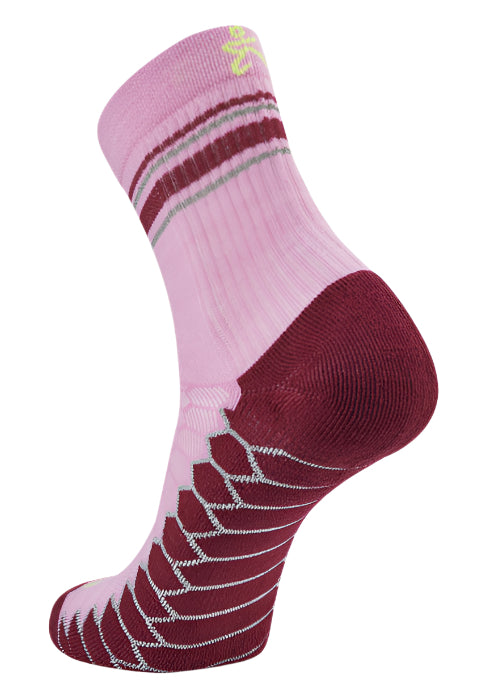 Balega Silver mini crew socks Bubblegum