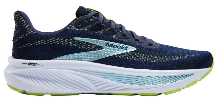 Brooks Men’s Ghost 17 Peacoat/lime/blue