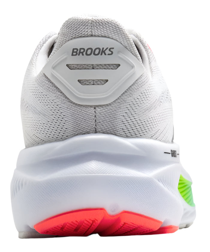 Brooks Men’s Ghost 17 White/ pink clay/ gecko