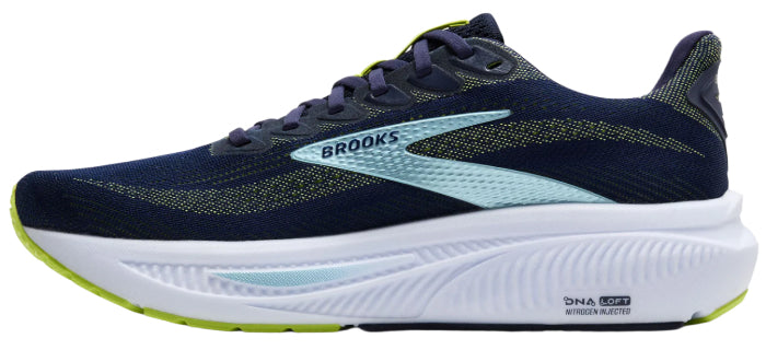 Brooks Men’s Ghost 17 Peacoat/ lime/ blue