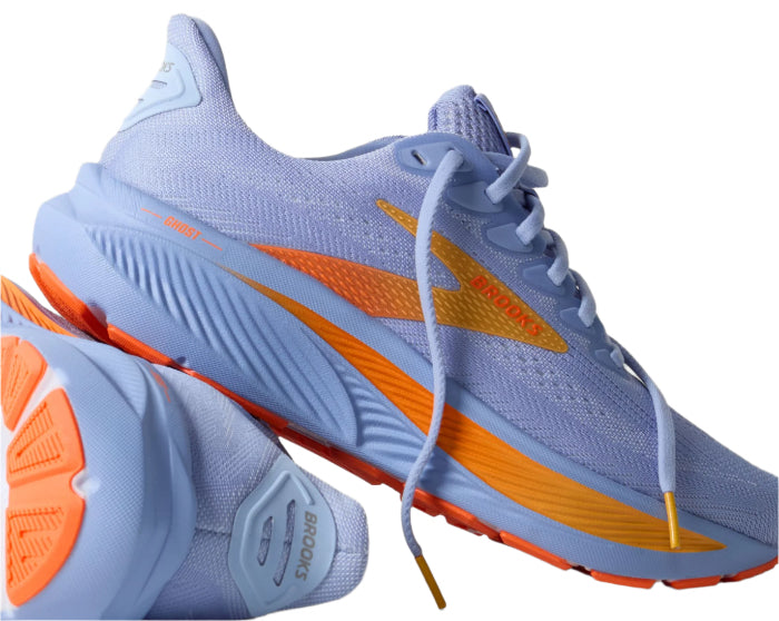 Brooks Women’s Ghost 17 Blue heron/ white/ orange