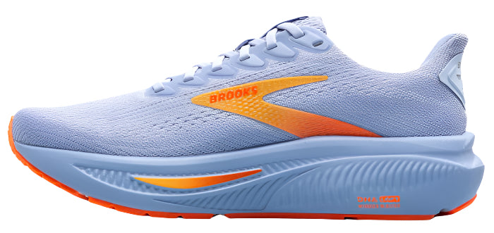 Brooks Women’s Ghost 17 Blue heron/ white/ orange