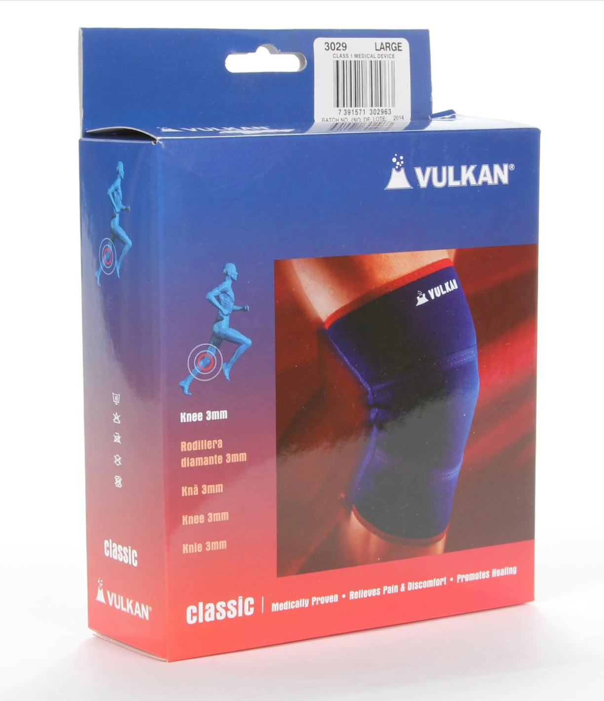 Vulkan Classic Heat Retaining Knee support