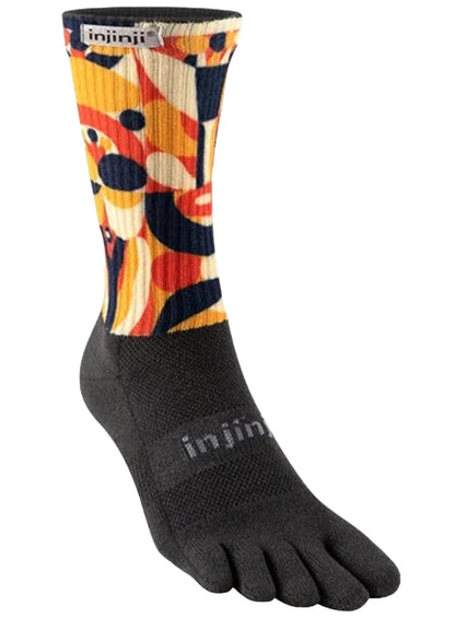 Injinji Men's Crew Artist Designed Toe Socks