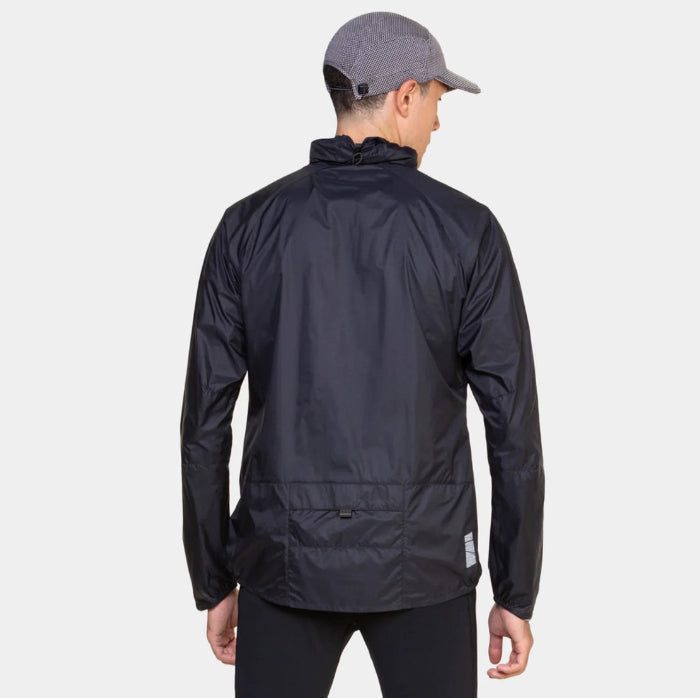Ron Hill All Terrain Jacket in black. Rear view.