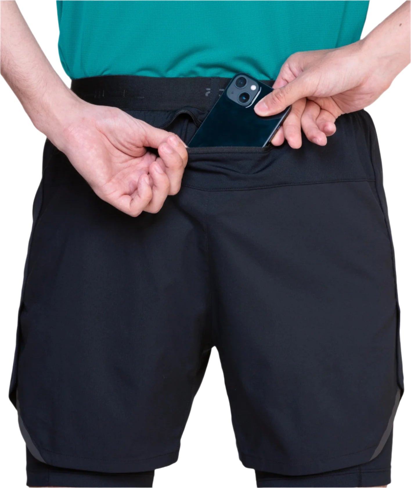 Ron Hill Men’s Tech 5’’ Twin Short Back pocket