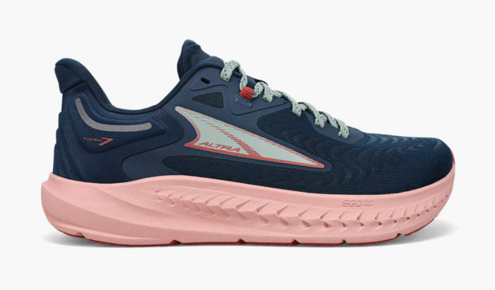Altra Women’s Timp 5 in deep teal/ pink, side view