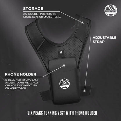 Six Peaks Running vest with Phone Holder